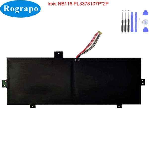 Batterien Neu 3,8 V 10000mah PL3378107P*2P NV33781072P Laptop -Batterie für IRBIS NB116 EMATIC EWT117 mit 7 Drahtstopfen