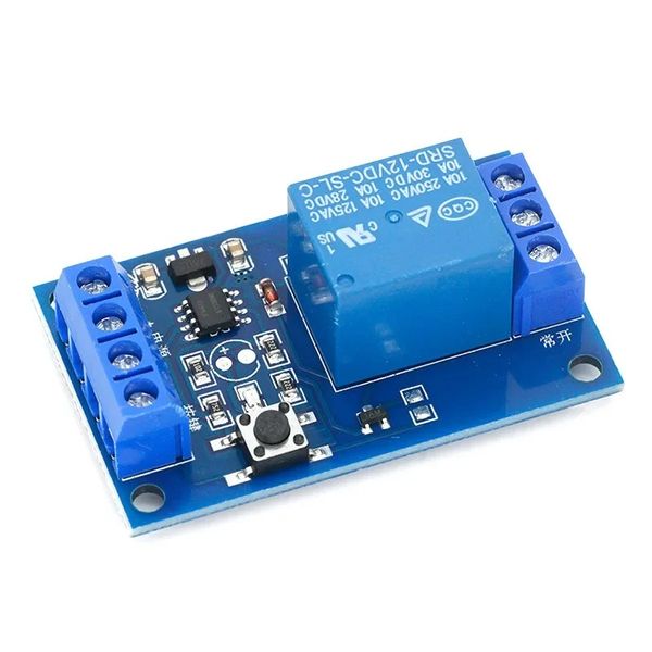 5V 12V Single-Bond-Taste Bistable Relay Modul Modifiziertes Auto Start und Stopp selbstsperrenschalter Ein Schlüssel für Arduino