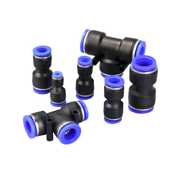 Acessórios pneumáticos py/pu/pv/pe/hvff/sa tubos de água e conectores de tubo