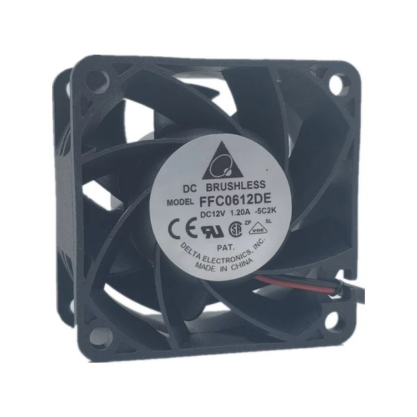 Pads Nuova ventola CPU per Delta FFC0612DE 12V 1.20A 6038 6 cm Violence Server Fan di raffreddamento del telaio 60*60*38mm