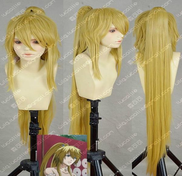 Brave10 Anna New Long Golden Blonde Cosplay Kostüm mit Ponytailgtgtgtgtgtgtgt Wig8531575