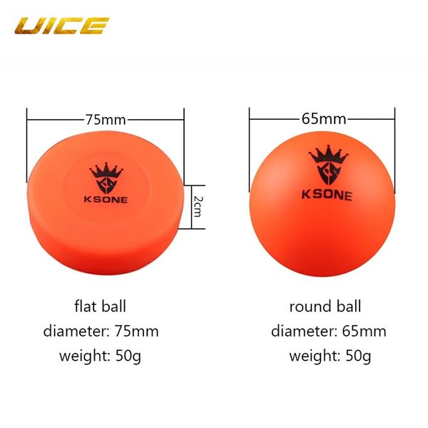 2pcs Roller Road Hockey Round No-Robund Ball Street Ice Hockey Training Übung Orange Color Hockey Puck