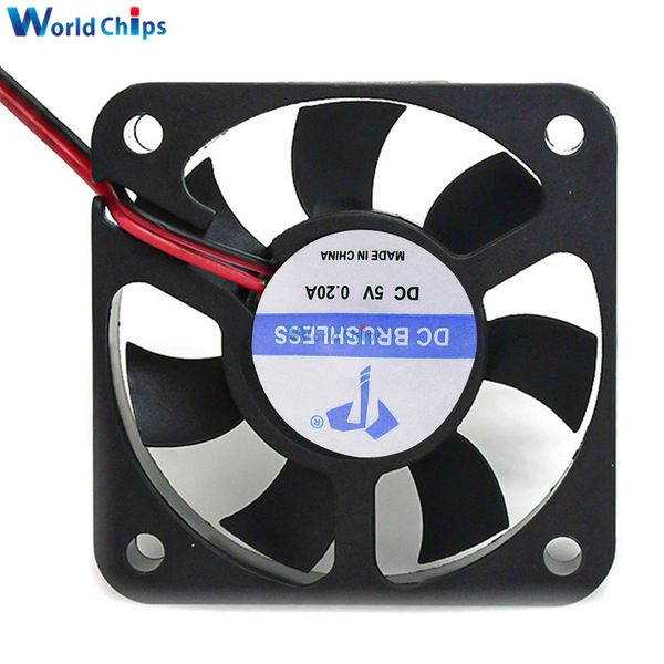 DC5015 0.15A 5cm 5V 12V 24V İki Telli Mikro Soğutma Fanı Yağı İçeren Yatak DC Pil Araç Şarj Cihazı için Endüstriyel Fan