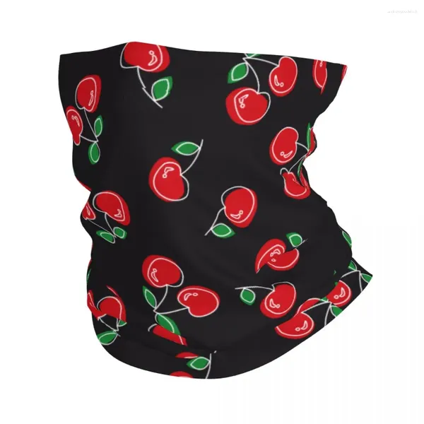 Eşarplar Cherry Bandana Boyun Gaiter Baskılı Balaclavas Sararbası Sıcak Bisiklet Yürüyüşü Erkekler İçin Erkek Kadınlar Yetişkin Tüm Mevsim