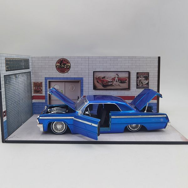 Jada 1:24 Шкала Impala Car Model сплав Diecast Toy Classic автомобиль для взрослых фанатов Коллективные подарки мальчики Souvenir