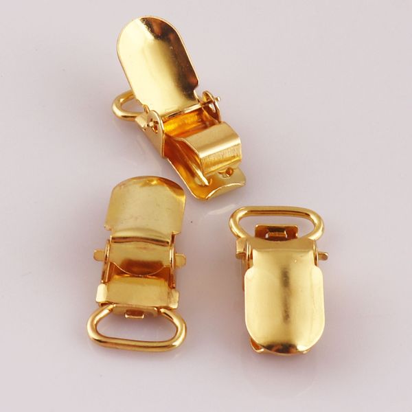 10 pezzi Mini Clip in protezione in mini oro/argento Talveri in metallo Clips Clips del bavagie con fibbie.