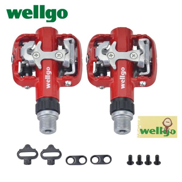 WELLGO ORIGINAL WM001 CORPO DE ALUMINA CR-MO EPING 2DU ROLAMENTO PEDAL DE BICYCLING PEDIM