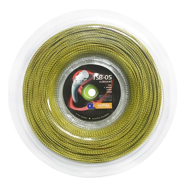 ALPHA Tennis String 200m bobine da 1,30 mm Multifilamento morbido String Tennis Racket Sfaling Stringing ClayCourt Control Dureble