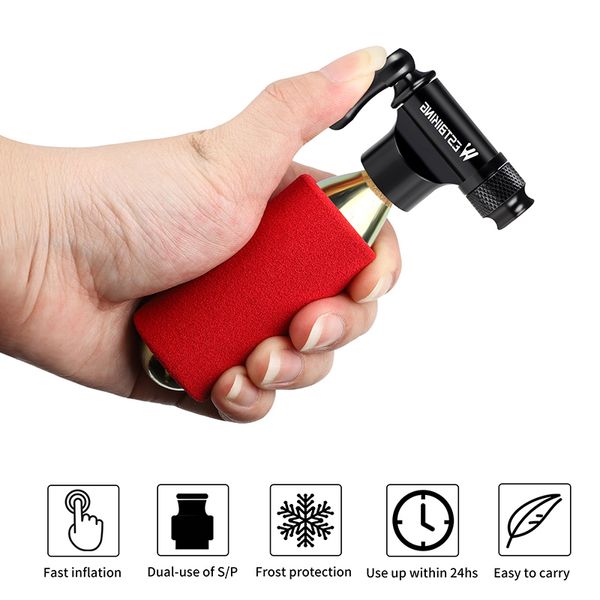 West Bikiing Co2 Pump Bike Mini Pompa a mano MTB Bicycle AirFflator SCHRADER PRESTA ADATTER ADATTER CICLING ACCESSORI