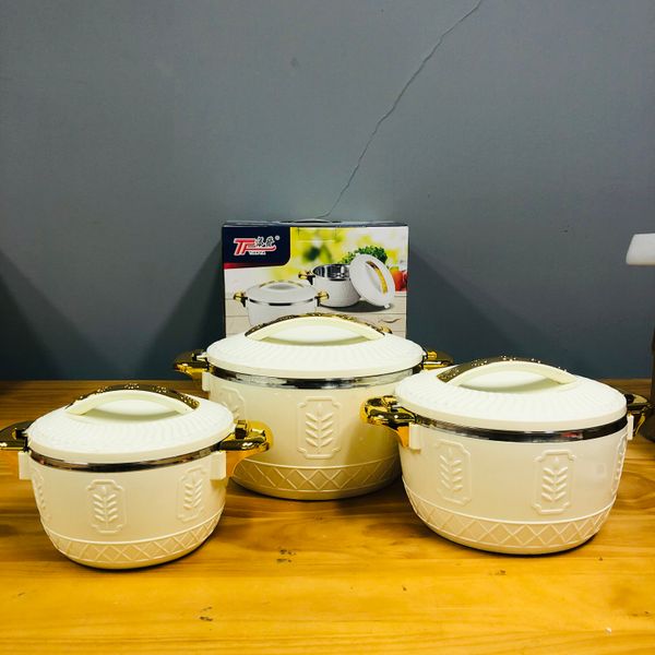 3 PCs/Conjunto 2.5/4.5/6,5 litros Alimentos para lancheira mais quente Pote quente Ramadã Evento Party isolado