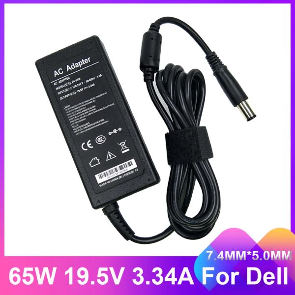 Adaptador 19.5V 3.34A 65W 7,4*5,0 mm Adaptador de carregador de laptop CA para Dell Latitude E5250 E5440 E5450 E5540 E5550 E6420 E6430 E6440 HA65NM130