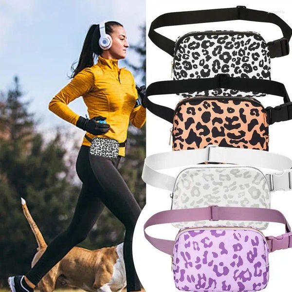 Bolsas de armazenamento Fanny Packs for Women Belt Belt Belt à prova d'água resistente à lágrima bolsa de cintura com treino de correia ajustável Executando viagens