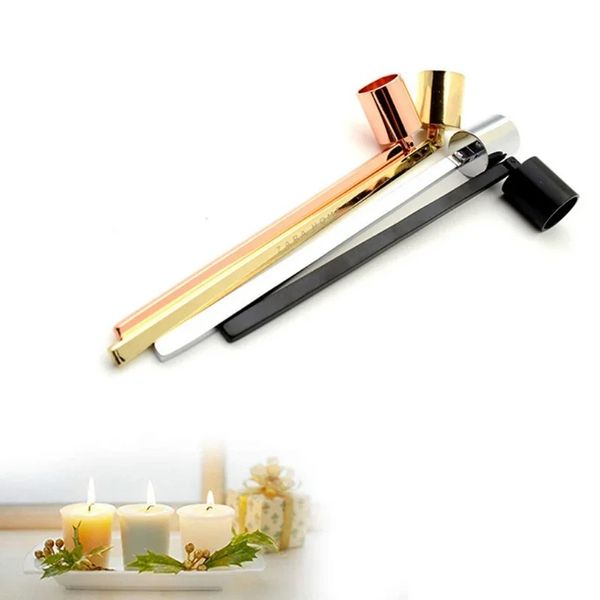 2024 Aço inoxidável Tubo reto Velinha Snuffer Wick Trimmer Candle Tools Hand Tools Acessórios