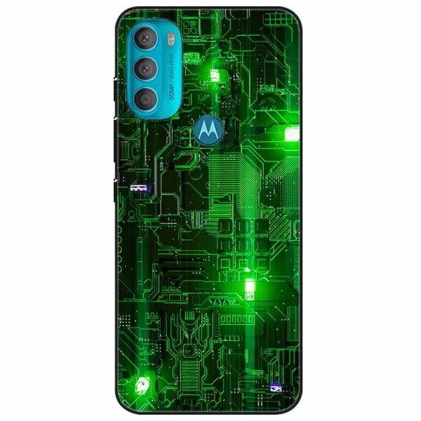 Telefonabdeckung für Moto G71 5G Hülle G51 5G Wolfskatze TPU Silikon Schwarze Hüllen für Motorola Moto G51 5G Fälle G 71 Schutz capa