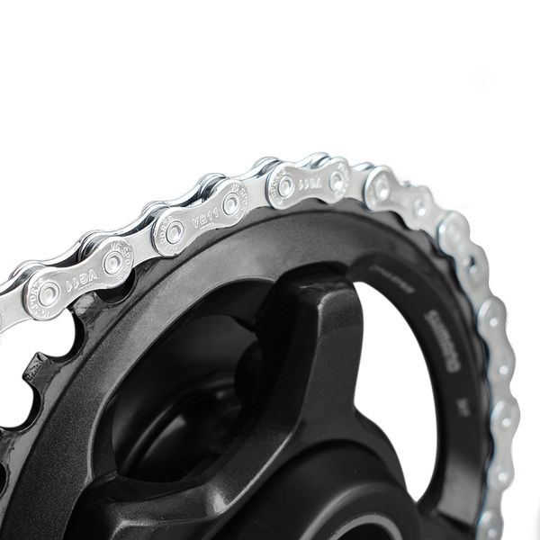 09/08/10/11/12 Speed Bike Chain Halft Hollow 116L Velocidade Bicycle Mountain Road Road Catene MTB Silver