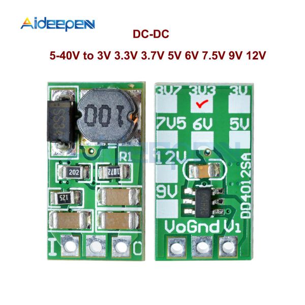 DC-DC Buck Step Down Converter Regulator Modulo DC 5-40V a 3V 3.3V 3.7V 5V 6V 7.5V 9v 12V 1A Modulo di alimentazione