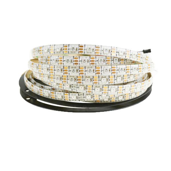 WS2812B Akıllı RGB LED Şeridi WS2812 ayrı ayrı adreslenebilir LED Işık 30/60/14les Siyah/Beyaz PCB su geçirmez IP30/65/67 DC5V