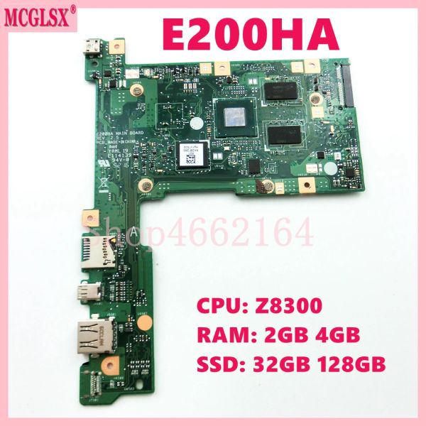 Placa -mãe E200HA com Z8300 CPU 2GBRAM 32G 128G SSD PrainBoard para ASUS E200H E200HA E200HAN E200HA Laptop Managem