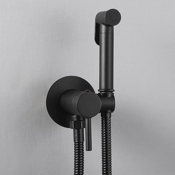 Черный/серебряный биде спрей для пистолета настенный настенный подставка для ванной комнаты душ душ спрей для туалета для мытья пятно холодное горячая смесь