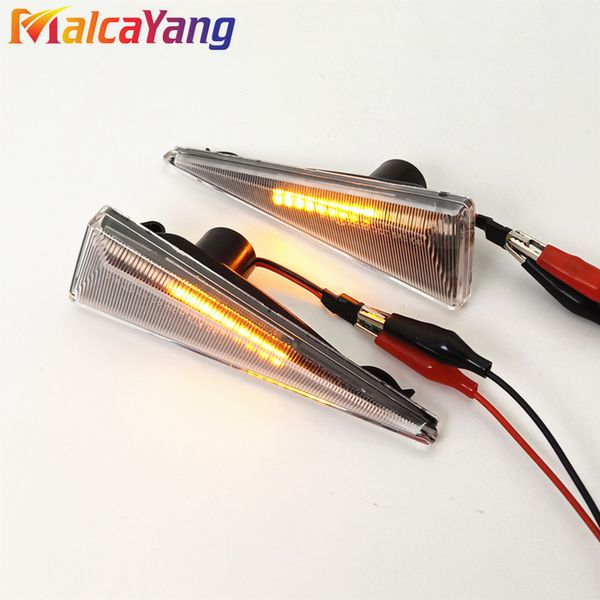 2pcs dynamische LED -Seitenmarker Light Turn Repeater Lampen für Renault Espace Mk4 Vel Satis Wind Avantime Megane 2 Scenic 2 Espace 4