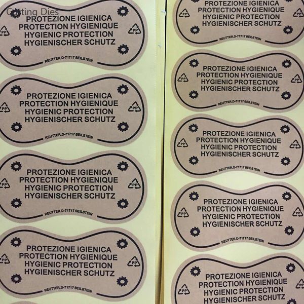 50pcs/Lot Schutzhygienetikett Label Clear Tape Bikini Klebeband Bikini Probieren Sie Aufkleber -Etiketten Handwerk
