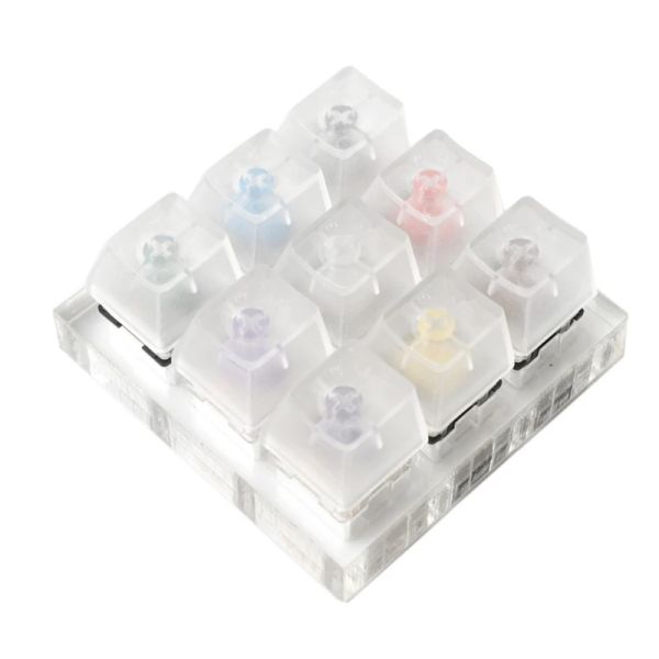 Acessórios Kaihua Box 9Key Cherry MX Tester transparente para teclado mecânico