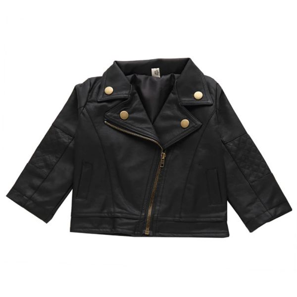 2019 Новые мальчики девочки для девочек Pu Jacket