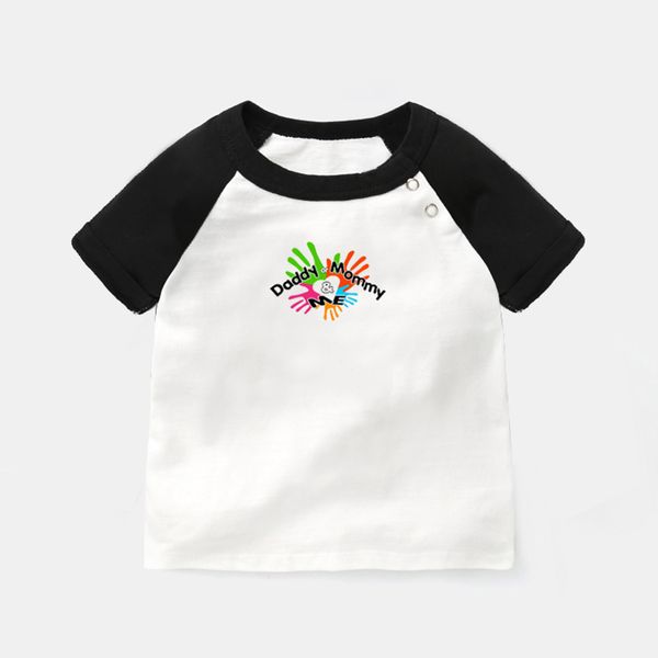 Papai ou mamãe e eu não entram em pânico, é o design orgânico camisetas de bebê recém-nascidas