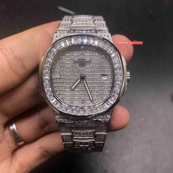 Orto in acciaio inossidabile per orologio da polso da polso da polso da maschio da uomo Strange Watch Fashion Watch Diamond Cint Automatico Mechanica333B