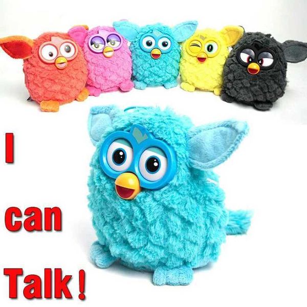 Plüschpuppen Phoebe Firbi Fuby Owl Plüschaufnahme und Sprechen intelligentes Spielzeuggeschenk J240410