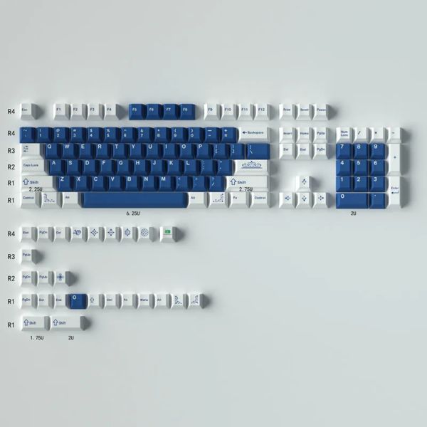 Acessórios Lazurite Capt personalizado CAP 130/23 TENAS PBT DYE Subbed Keycap Cherry Perfil Tecla de tecla FIT TECHADO MECÂNICO GK61 SK61