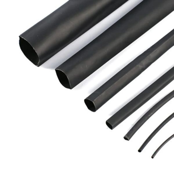 127 pezzi tubi di rimpasto di calore tubo elettrico utile tubo di restringimento nero 2: 1 kit di filo avvolgimento del cavo del cavo dell'assortimento