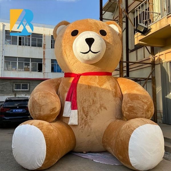 Персонализированный гигантский плюшевый надувной медведь для корпоративных проектов мероприятий