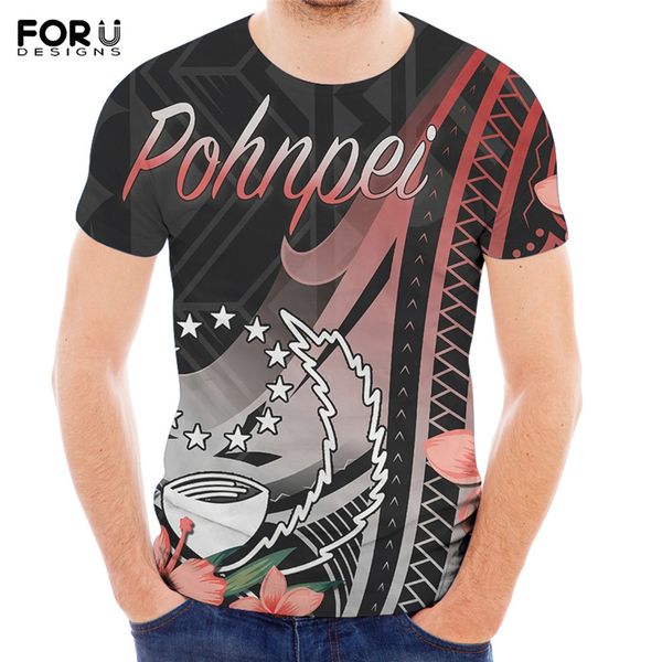 Cultura polinesiana Pohnpei Tribal Island Tattoo retrò di grandi dimensioni harajuku 3D Summer streetwear Shortoming Short Shirt