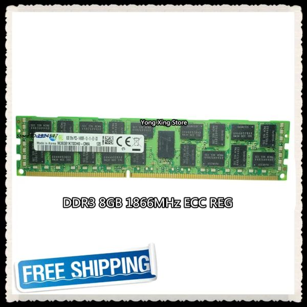 Memória do servidor Rams DDR3 8GB 16GB 1866MHz ECC REG DDR3 PC314900R REGISTRO DIMM RAM 14900 8G 2RX4 X58 X79