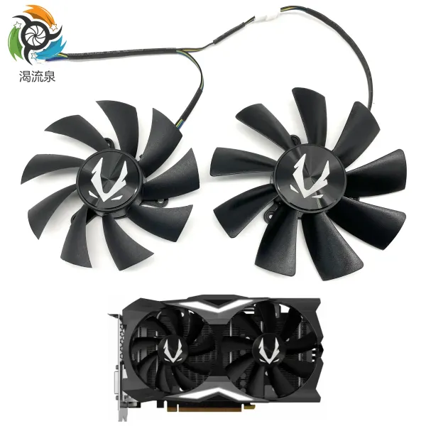 Pads Neu 87 mm GA92S2H DC12V 0,35A 100mm GAA8S2U 0,45A 4PIN für ZOTAC Gaming Geforce RTX2070 RTX 2070 OC Mini Vica Card Cooling Lüfter