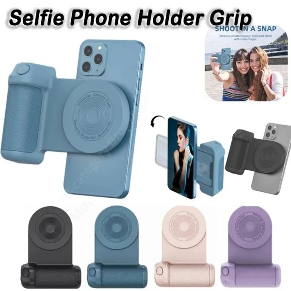 Attacchi Magnetic Handie Selfie Grip Photo Staffa Smart Bluetooth Mobile Phone Antishie Selfie Device MagSafe Typec Charger
