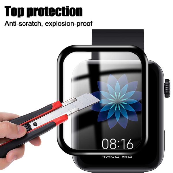 20d gebogene Kante Vollständige Abdeckung Soft Clear Protective Film Cover für Xiaomi Mi Watch 2019 Screen Protector Guard (nicht Glas)