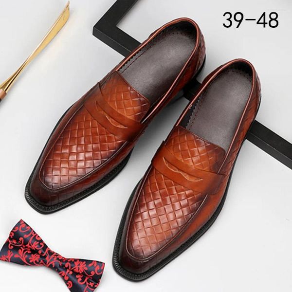 Sapatos casuais borlas com tassel mass vestido de couro pães homens respiráveis casamento formal herren schuhe zapatos de hombre