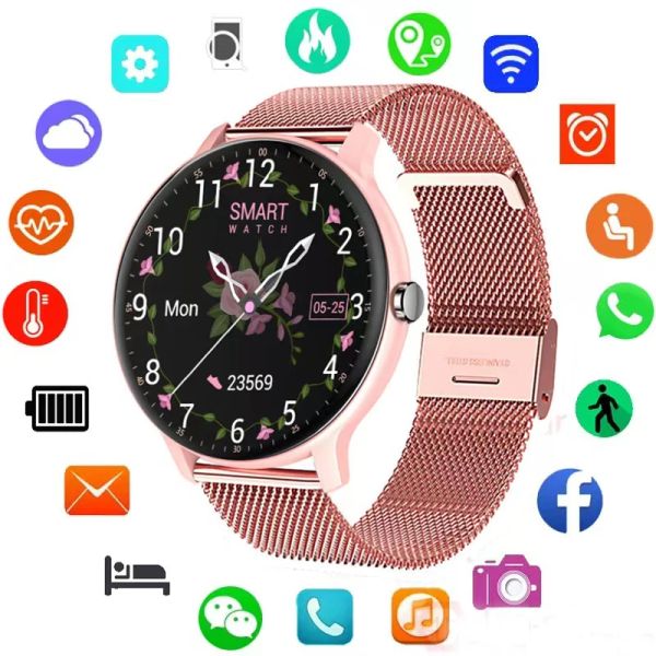 Uhren -Dial -Call Smart Watch Z2 Frauen Männer Smartwatch Electronics Smart Clock für Android iOS Fitness Tracker Runde Sport Smart Watch