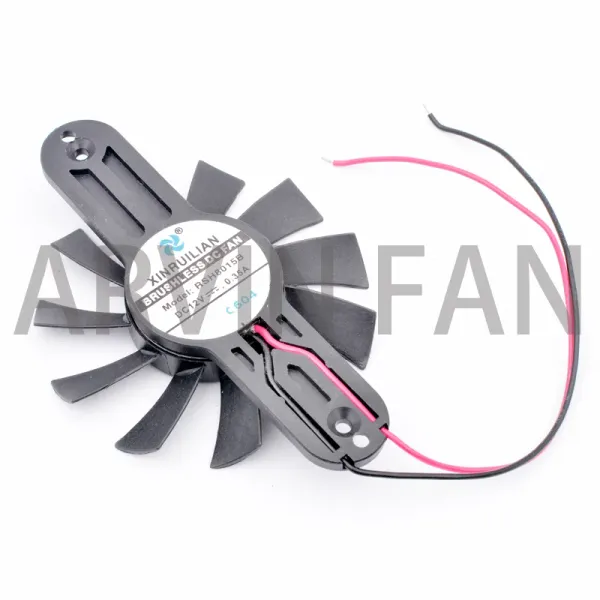 Zincir/Madenci RSH8015B 12V 0.35A Fan Bıçak Çapı 75mm Delik Aralığı 90mm 100mm Soğutma Fanı DIY Retrofit Grafik Kartı