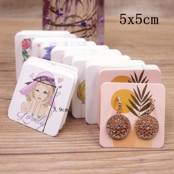 50pc /lot 5x5cm Hot Sale New Comic Style Beautiful Wink Girl /Take Photo Girl Series Sup Sup Serger Card