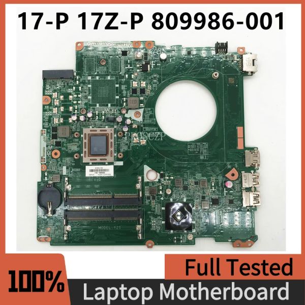 Placa -mãe 809986601 809986501 809986001 Placa -mãe do laptop para HP Pavilion 17p Day21Amb6D0 PrainBoard com A87050m CPU 100%testado completo testado