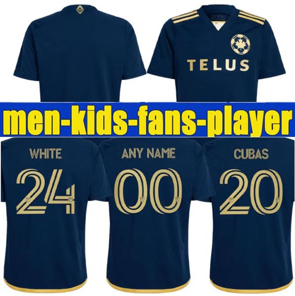 2024 2025 Maglie da calcio Vancouver Whitecaps Home Away Kids Fans Player Versione 24 25 Camicia da calcio Thailand