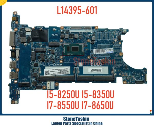 Placa -mãe Stonetakin L14395601 para HP ZBook 14U G5 850 G5 Placa -mãe de laptop 6050A2945601MBA01 I58250U I78650U DDR4 MABERLA MB