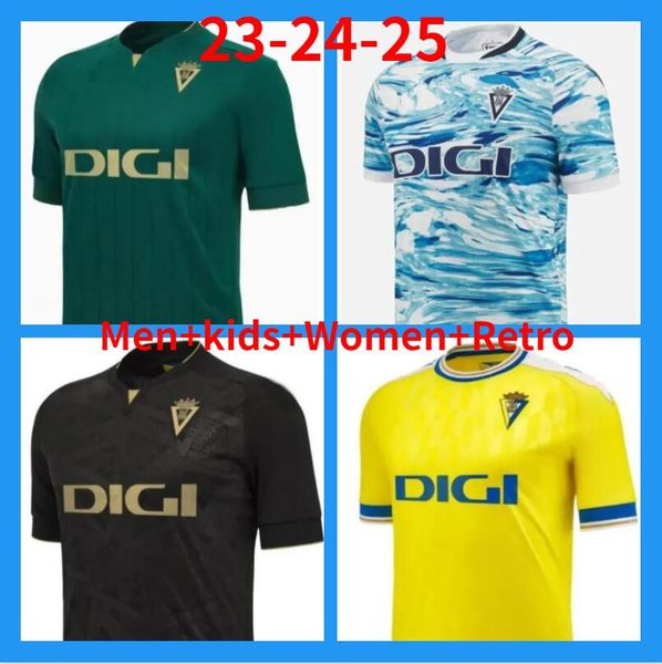 23 24 camisas de futebol cadiz cf 2024 Machis especial Alex Brian Javi Hdez Kouame Jorge Mere Lucas Pires A. Negredo Chris Ramos Fali Homens Kids Hom