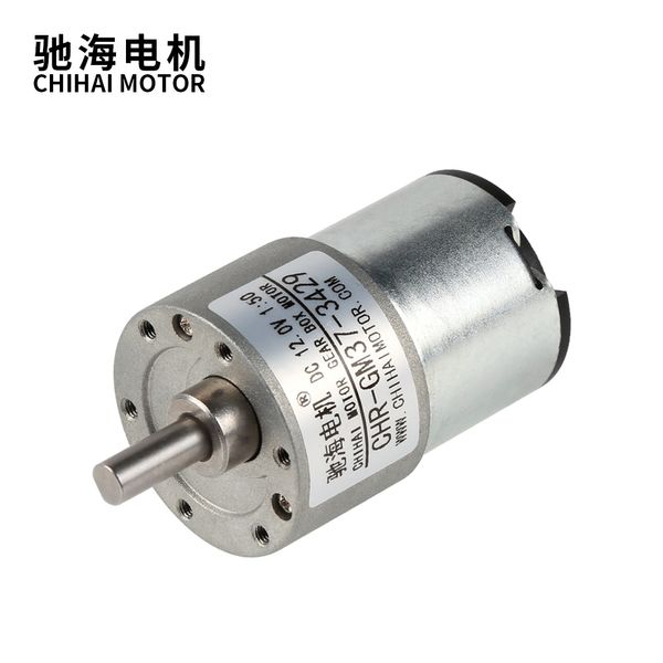 Chihai Motor Chr-GM37-3429 37 mm hoher Drehmoment DC-Zahnradmotor mit Metallgetriebemotor zum Ausgleich von Trolley/Roboter