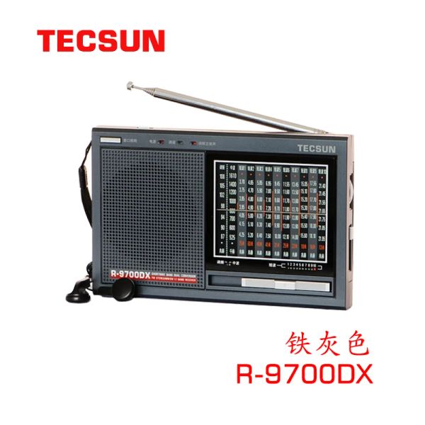 Radio Tecsun R9700DX Garantia original SW/MW Receptor de rádio da banda mundial de alta sensibilidade com alto -falante