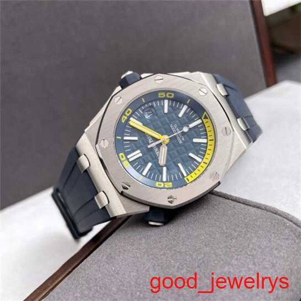 Emocionante AP Wrist Watch Selva Royal Oak Offshore Series Mens 15710ST.OO.A027CA.01 Mecânico automático de 42mm Dial Dial Night Glow Watch Box Certificado