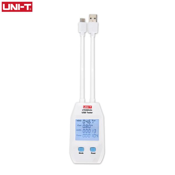 UNI-T USB Testador de voltímetro digital de tensão de tensão Corrente Capacidade de capacidade Medidor de capacidade para MobilePhone Tablet Power
